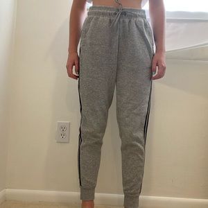 Grey adidas joggers